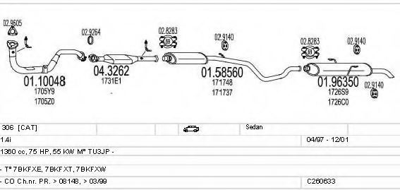 MTS C260633006366 Exhaust System